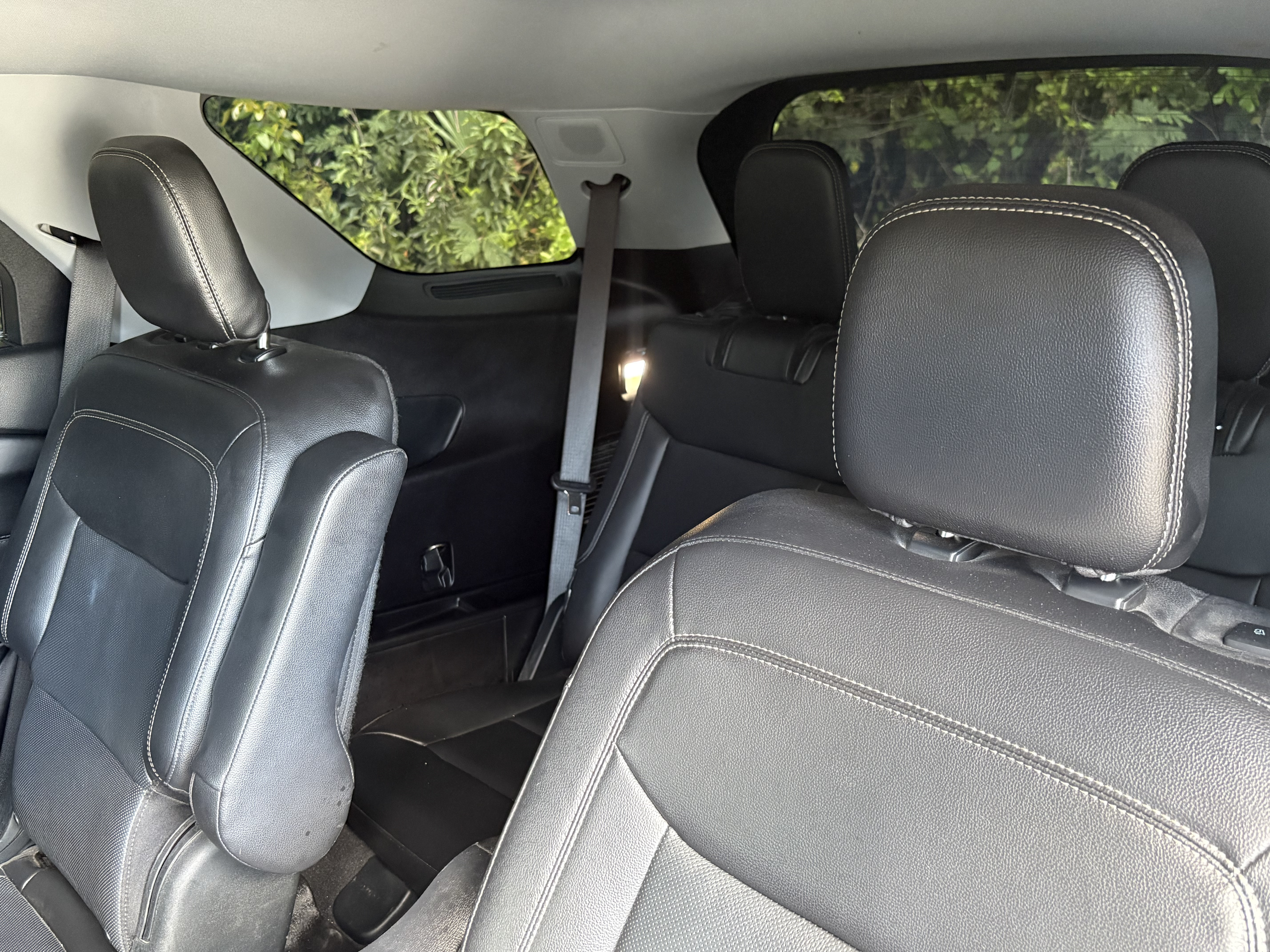Leather rear seating