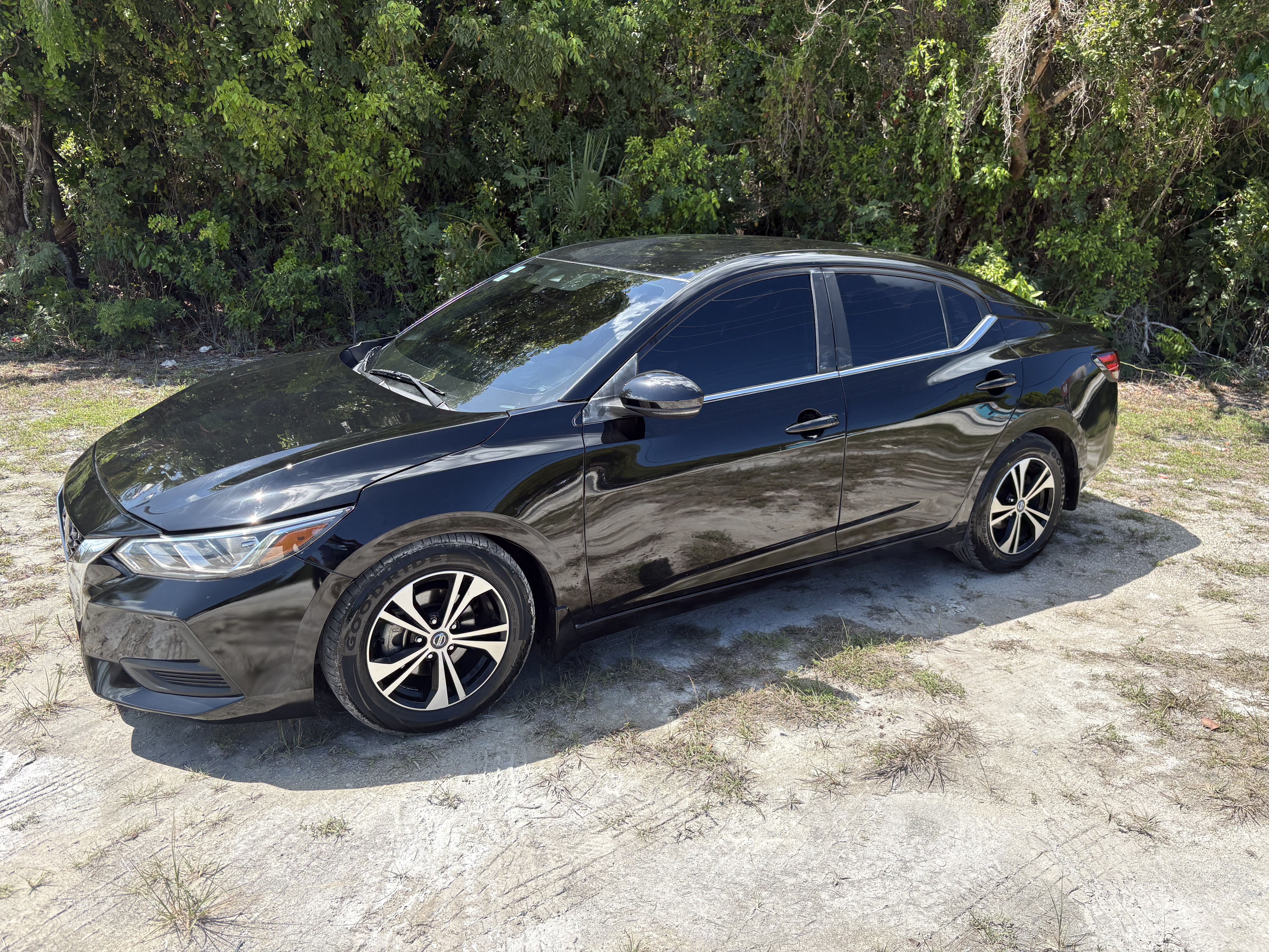 2021 Nissan Sentra SV — front three-quarter view